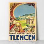 Affiche vintage Algérie Tlemcen collection Dzeco Art