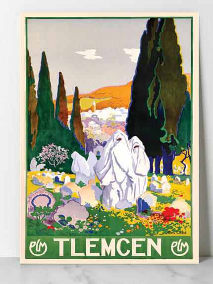Affiche vintage Algérie Tlemcen collection Dzeco Art