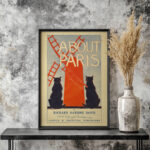 Affiche vintage Algérie Paris collection Dzeco Art