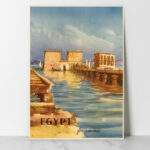 Affiche vintage Algérie Egypt collection Dzeco Art