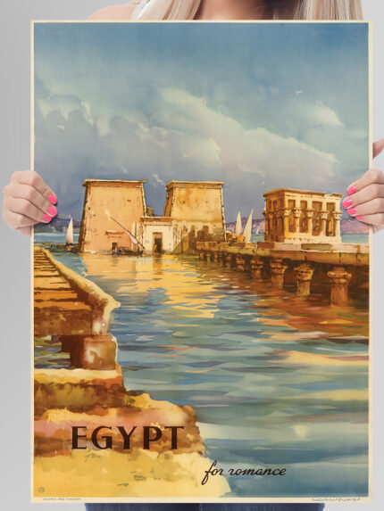 Affiche vintage Algérie Egypt collection Dzeco Art