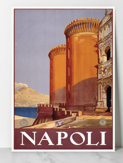 Affiche vintage Algérie Napoli collection Dzeco Art