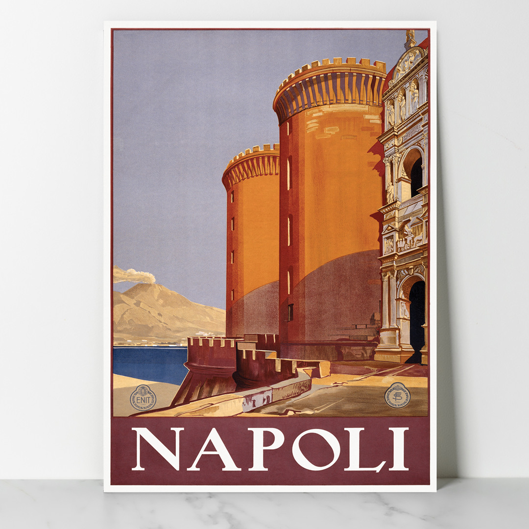 MockUP---Napoli-(1920)-vintage-poster-by-Richter-&---01 Affiche vintage Algérie Napoli collection Dzeco Art