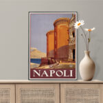 Affiche vintage Algérie Napoli collection Dzeco Art