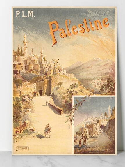 Affiche vintage Algérie Palestine collection Dzeco Art