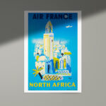 Affiche vintage Algérie France collection Dzeco Art