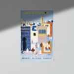 Affiche vintage Algérie France collection Dzeco Art