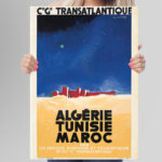 Affiche vintage Algérie collection Dzeco Art