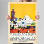 Affiche vintage Algérie collection Dzeco Art