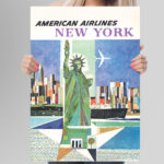 Affiche vintage Algérie American collection Dzeco Art