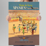 Affiche vintage Algérie IBERIA collection Dzeco Art