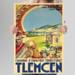 Affiche vintage Algérie Tlemcen collection Dzeco Art