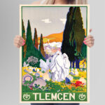 Affiche vintage Algérie Tlemcen collection Dzeco Art
