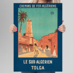 Affiche vintage Algérie collection Dzeco Art