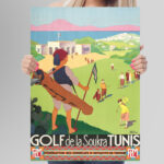 Affiche vintage Algérie Tunis collection Dzeco Art