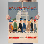 Affiche vintage Algérie USA collection Dzeco Art