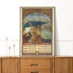 Affiche vintage Algérie collection Dzeco Art