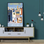 Affiche vintage Algérie France collection Dzeco Art