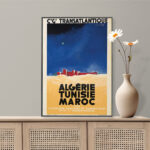 Affiche vintage Algérie collection Dzeco Art
