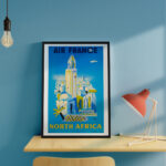 Affiche vintage Algérie France collection Dzeco Art