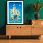 Affiche vintage Algérie France collection Dzeco Art