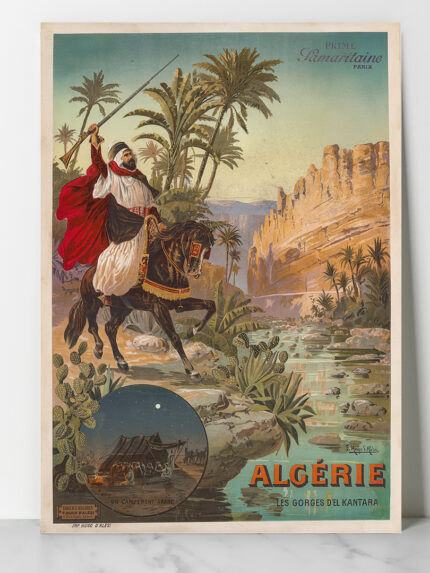 Affiche vintage Algérie collection Dzeco Art