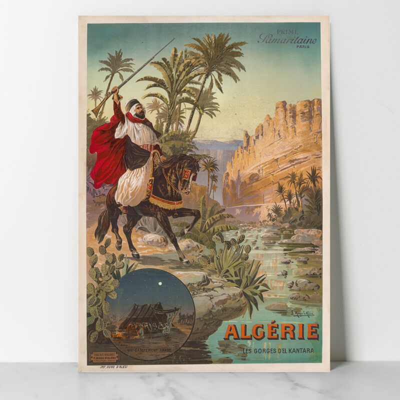 Affiche vintage Algérie collection Dzeco Art