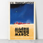 Affiche vintage Algérie collection Dzeco Art