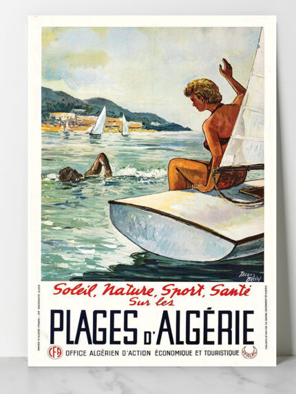Affiche vintage Algérie collection Dzeco Art