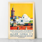 Affiche vintage Algérie collection Dzeco Art