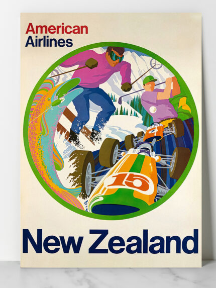 Affiche vintage Algérie USA collection Dzeco Art