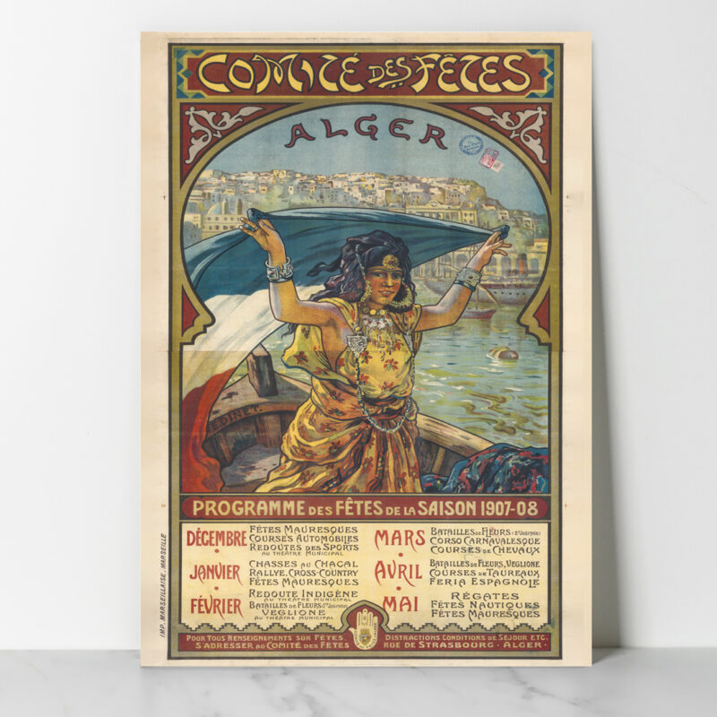 Affiche vintage Etienne Dinet Algérie