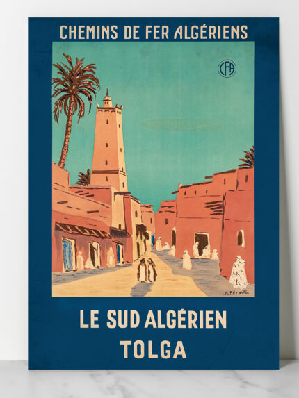 Affiche vintage Algérie collection Dzeco Art
