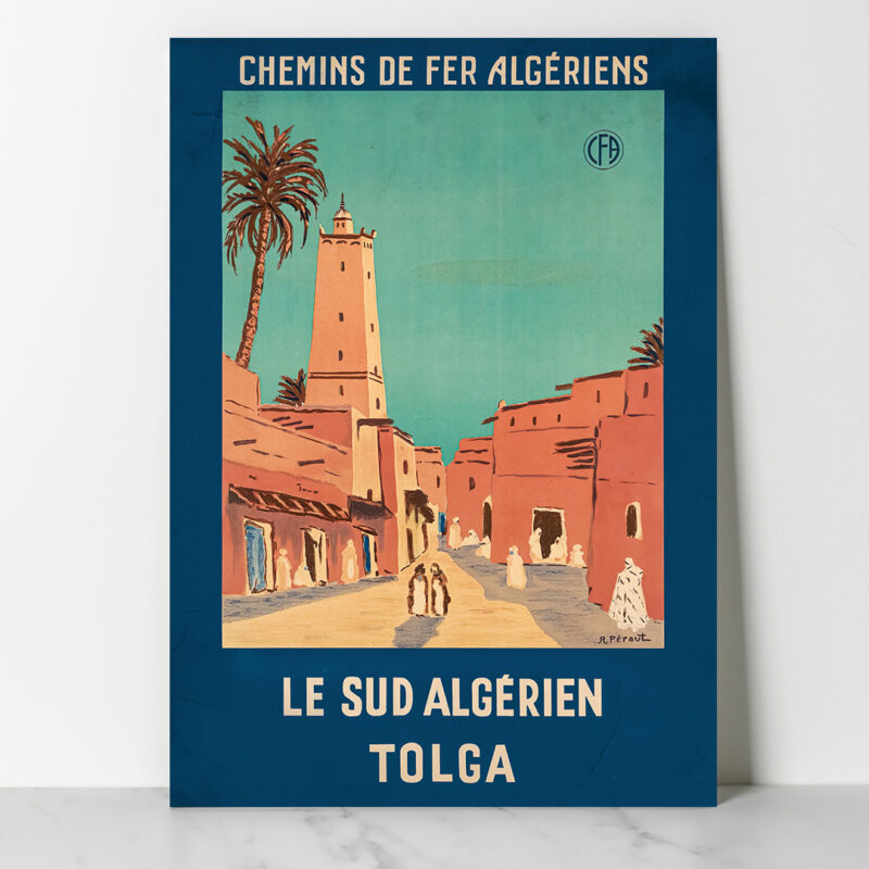 Affiche vintage Algérie collection Dzeco Art