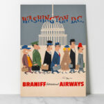 Affiche vintage Algérie USA collection Dzeco Art