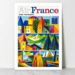 Affiche vintage Algérie France collection Dzeco Art