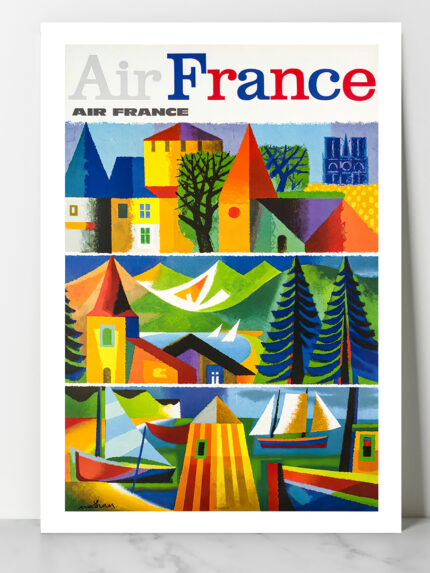 Affiche vintage Algérie France collection Dzeco Art