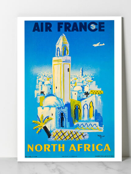 Affiche vintage Algérie France collection Dzeco Art