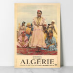 Affiche vintage Algérie Boussaada collection Dzeco Art