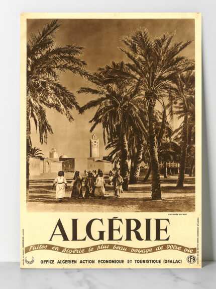 Affiche vintage Algérie collection Dzeco Art