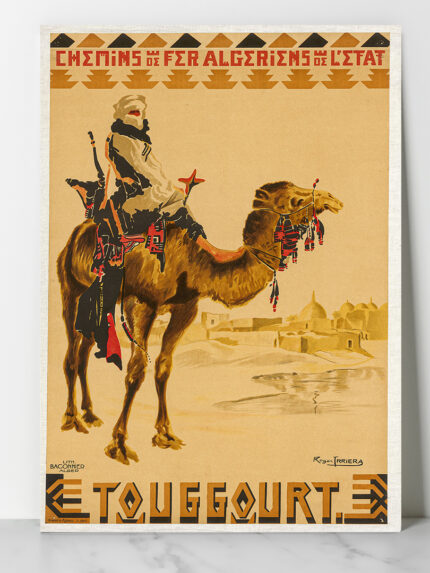 Affiche vintage Algérie Touggourt collection Dzeco Art