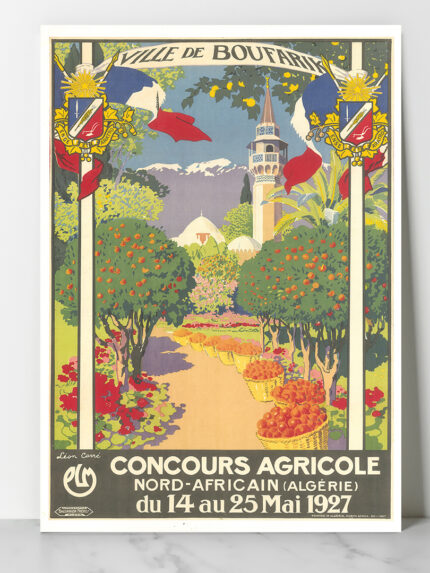 Affiche vintage Algérie Boufarik collection Dzeco Art