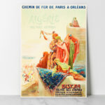 Affiche vintage Algérie Biskra collection Dzeco Art
