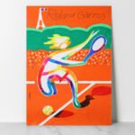 Affiche Roland Garros Tennis 1975 | Projet original Björn Borg