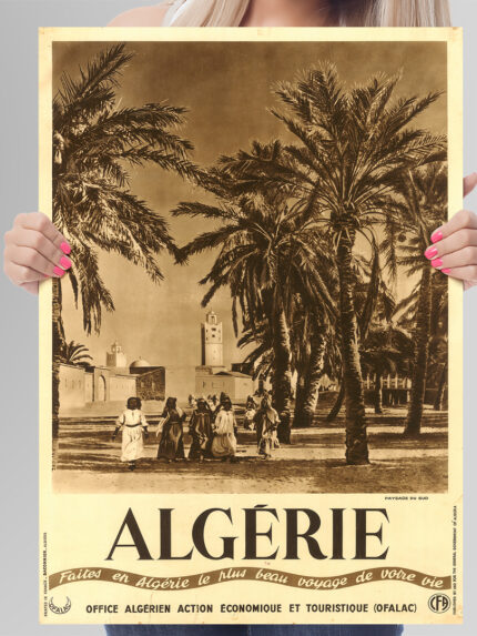 Affiche vintage Algérie collection Dzeco Art