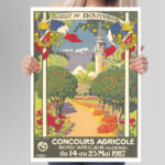 Affiche vintage Algérie Boufarik collection Dzeco Art