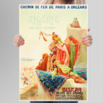 Affiche vintage Algérie Biskra collection Dzeco Art
