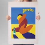Affiche vintage Perrier – Bernard Villemot 1981 – Image 2