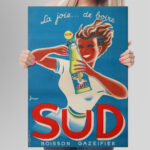 Affiche vintage Algérie Sud collection Dzeco Art