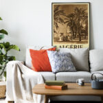 Affiche vintage Algérie collection Dzeco Art